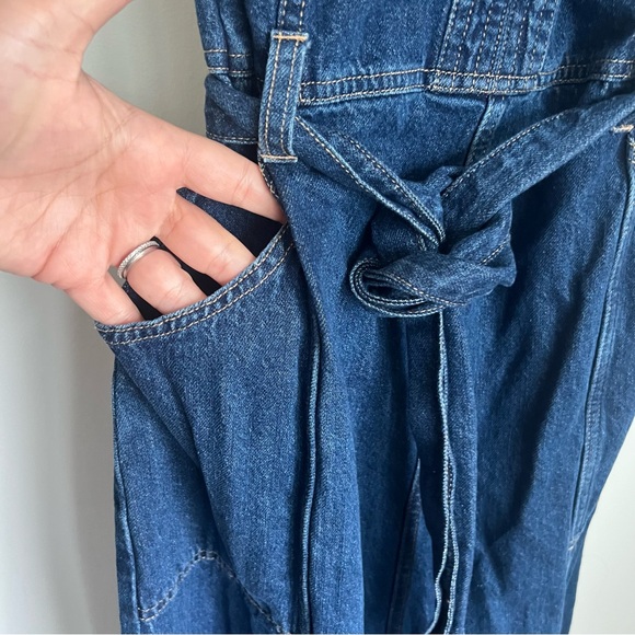 Sundance Poppy Denim Midi Dress Women's Size 10 - Picture 6 of 10